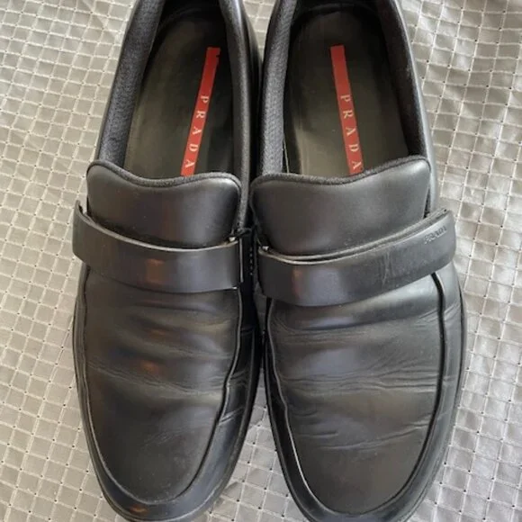 Prada | Shoes | Prada Leather Slip On Size 9 | Poshmark display picture 3